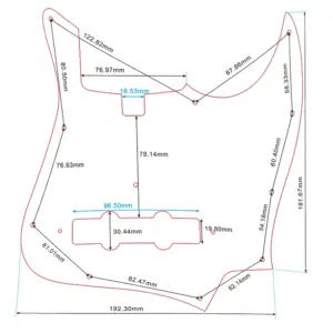 Custom Pickguard for Sadowsky Jazz Bass 5 String 41 S0c082df4fdec4e30ac99777180e4668cm