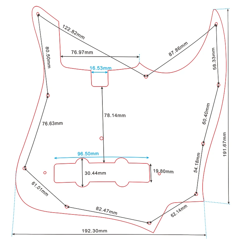 Custom Pickguard for Sadowsky Jazz Bass 5 String 6 Custom Pickguard for Sadowsky Jazz Bass 5 String - Image 6