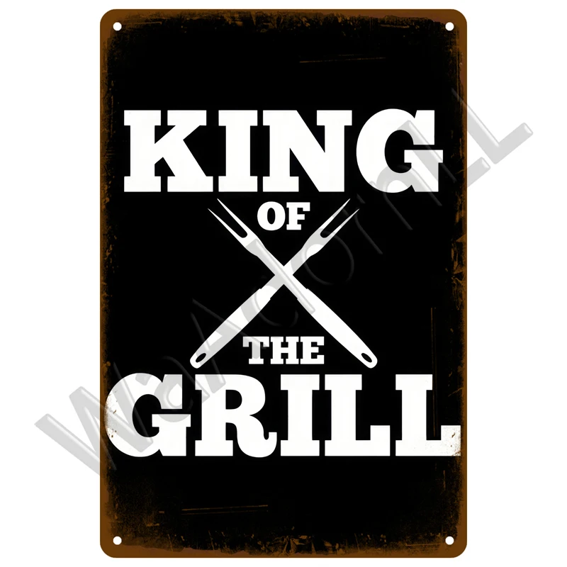 Vintage BBQ Metal Sign Collection 20x30 cm 7 Vintage BBQ Metal Sign Collection 20x30 cm - Image 7