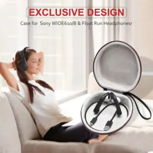 Light Grey Hard Case for SHOKZ Headphones 11 S0c35cff80175403e83fa1e22531a646cp