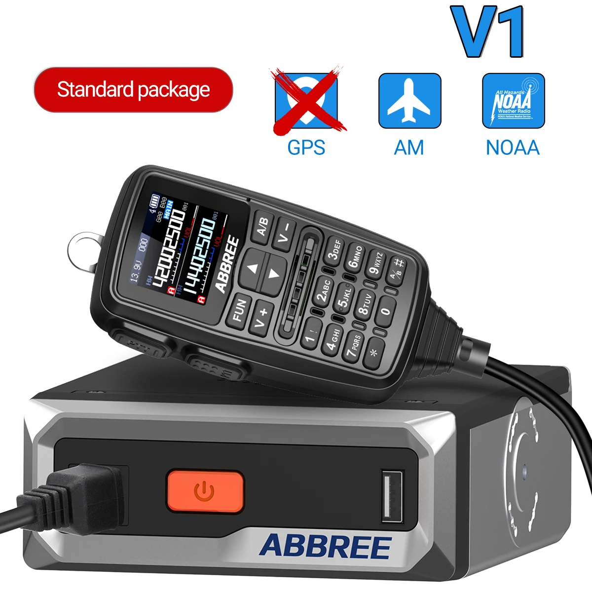 ABBREE AR-7600 Dual-Band Mini Mobile Radio 8 ABBREE AR-7600 Dual-Band Mini Mobile Radio - Image 8