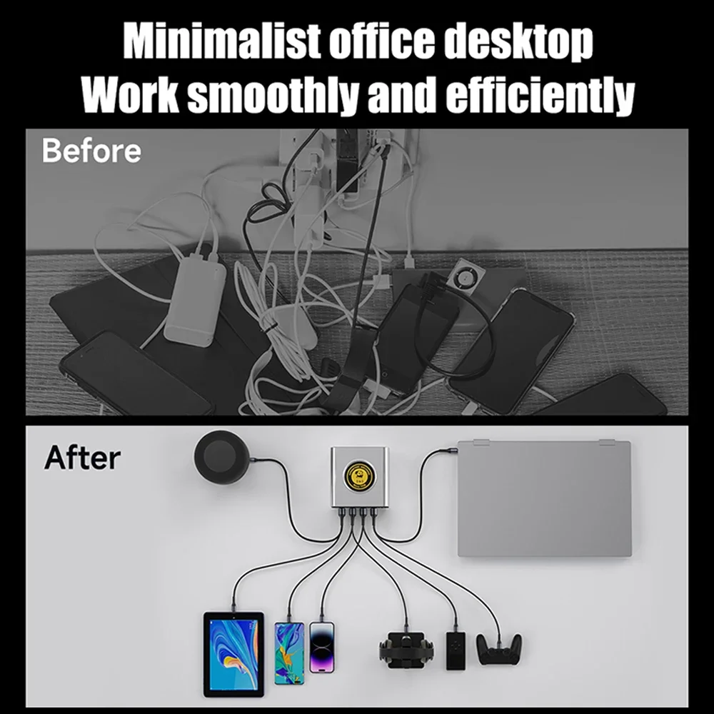 G-POWER 160W GaN Desktop Charger with 8 Ports 3 G-POWER 160W GaN Desktop Charger with 8 Ports - Image 3