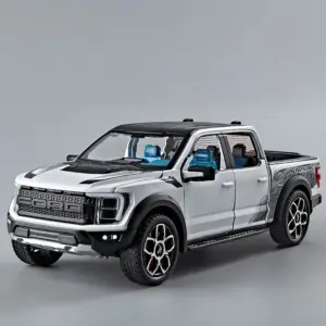 Miniature Ford Raptor F150 Pickup Truck Model 17 S0d740cfb946a4e73a9a8ab86004aafb6M