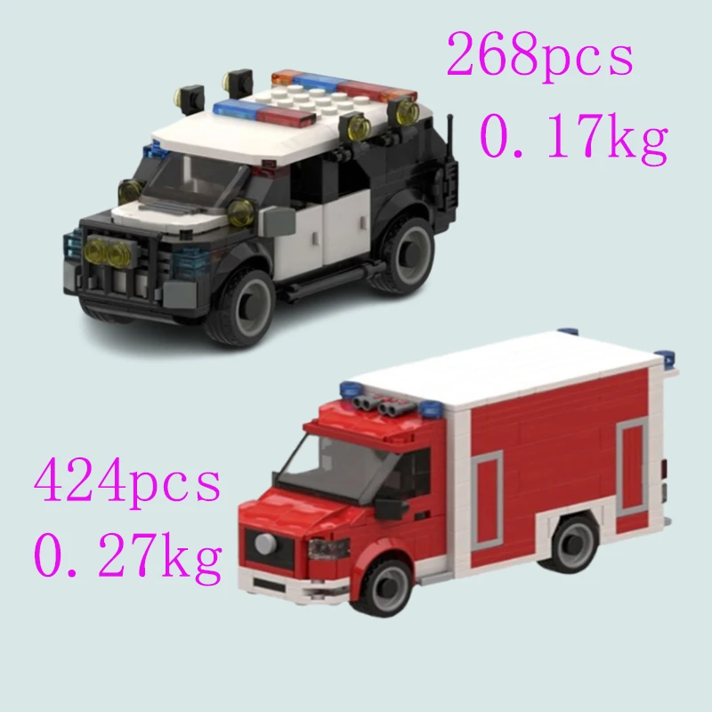 Emergency Rescue Vehicles Building Set for Adults 2 Emergency Rescue Vehicles Building Set for Adults - Image 2