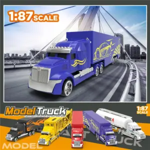 1:87 Scale Diecast Container Oil Tank Truck 11 S0e1d19e1a7ca4762ae298510047162d81