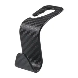 Car Seat Headrest Hooks – Universal Fit, Black or Carbon 18 S0e85c10923234100b900ad23a660798de 4