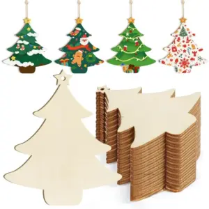Unfinished Wooden Christmas Ornaments Set (10 Pieces) 18 S0e8acd5512ff449f81dbcea5caaa584fh