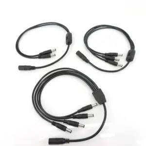 Black DC Splitter Cable 45cm, 5A, 2-4 Ports 12 S0e9a1682f7a24b7f912bad18680954405