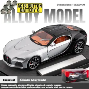 1:32 Diecast Sports Car Model with Light and Sound 16 S0e9d19e75b17401db452fbb2956cac3bT