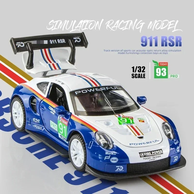 1:32 Diecast 911 GT3 RSR Model with Lights 3 1:32 Diecast 911 GT3 RSR Model with Lights - Image 3