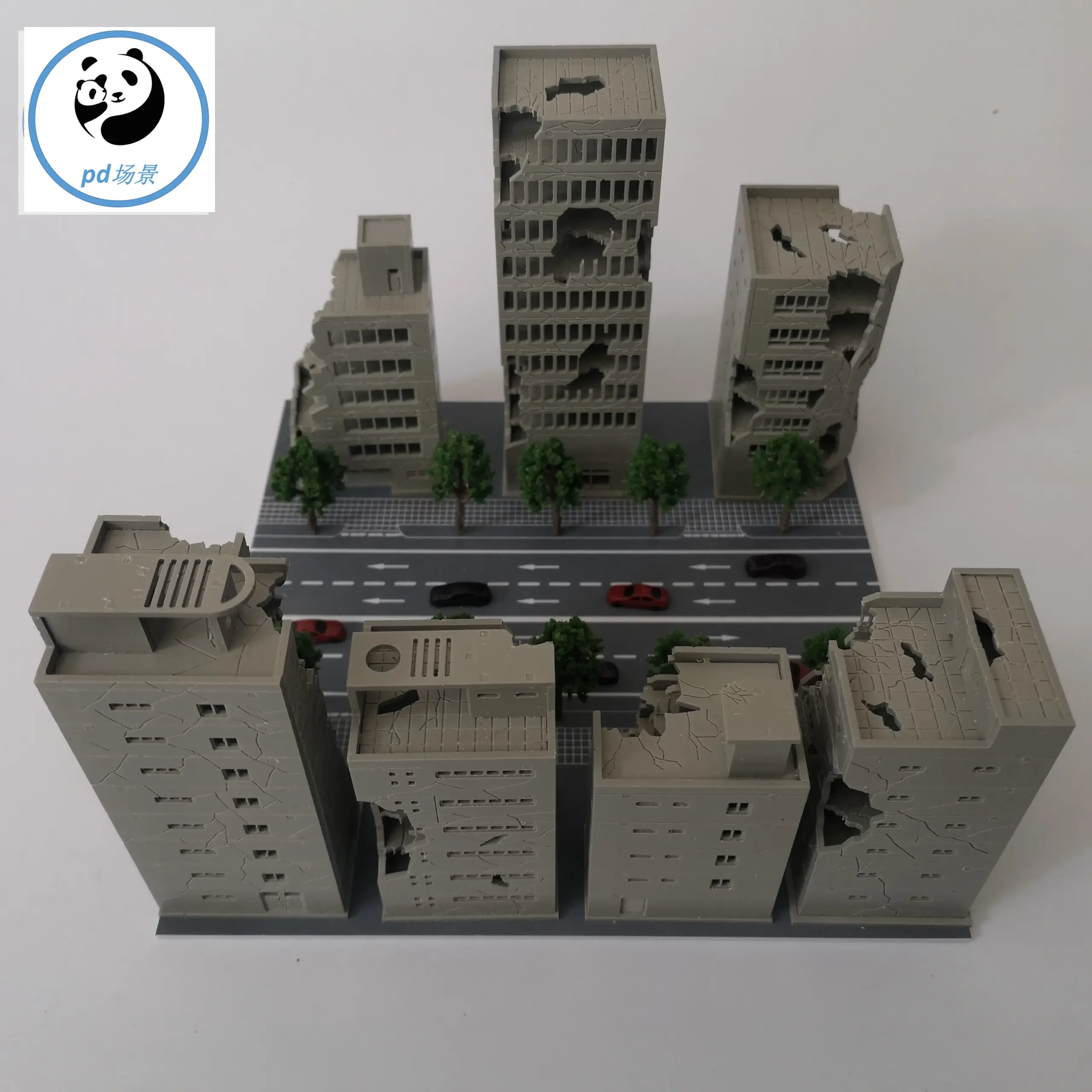 Battle-Damaged City High-Rise Kit 1:300 Scale 4 Battle-Damaged City High-Rise Kit 1:300 Scale - Image 4