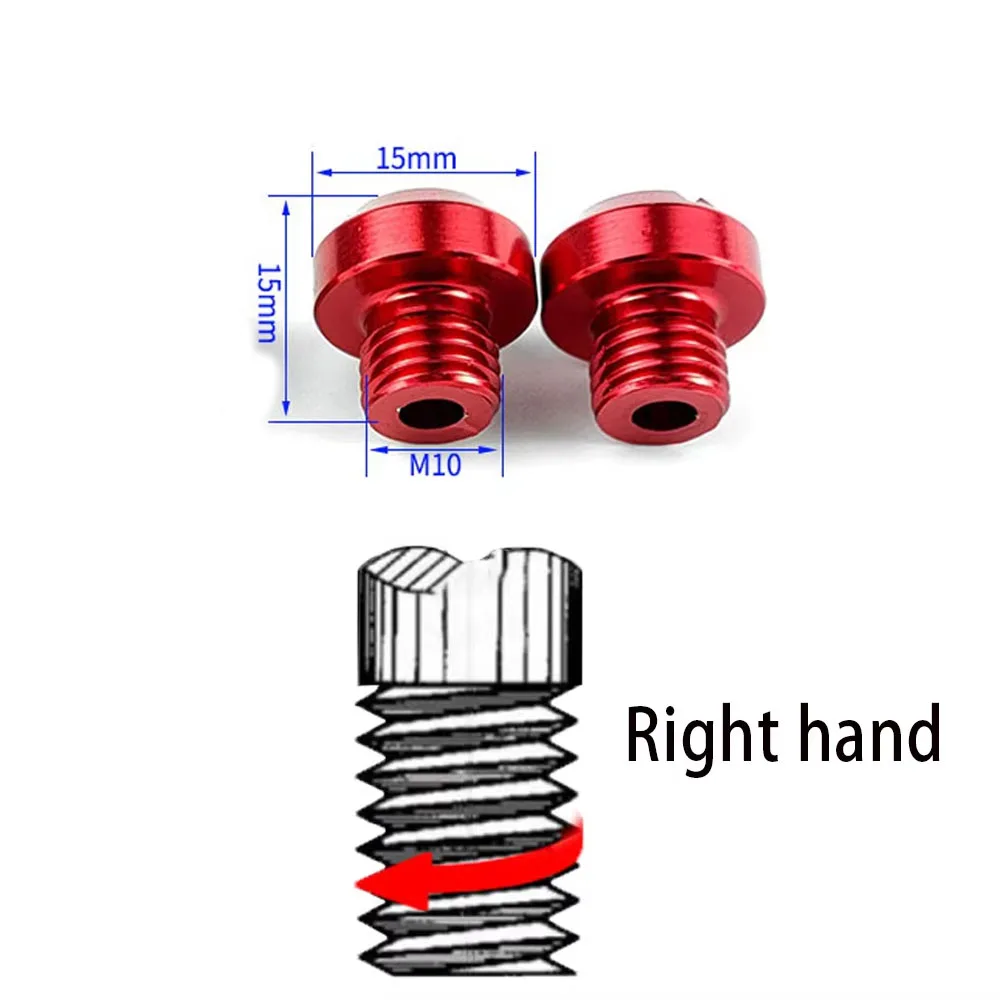 Motorcycle CNC Aluminum Mirror Hole Plug Set 5 Motorcycle CNC Aluminum Mirror Hole Plug Set - Image 5