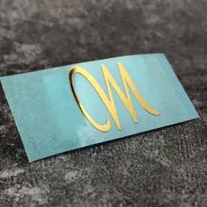 Gold Metal Decal for Guitar Customization