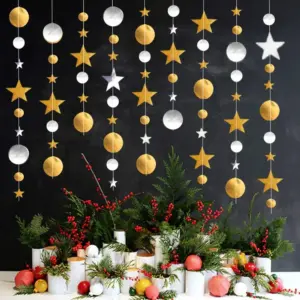 4m Celestial Paper Party Garland for Celebrations