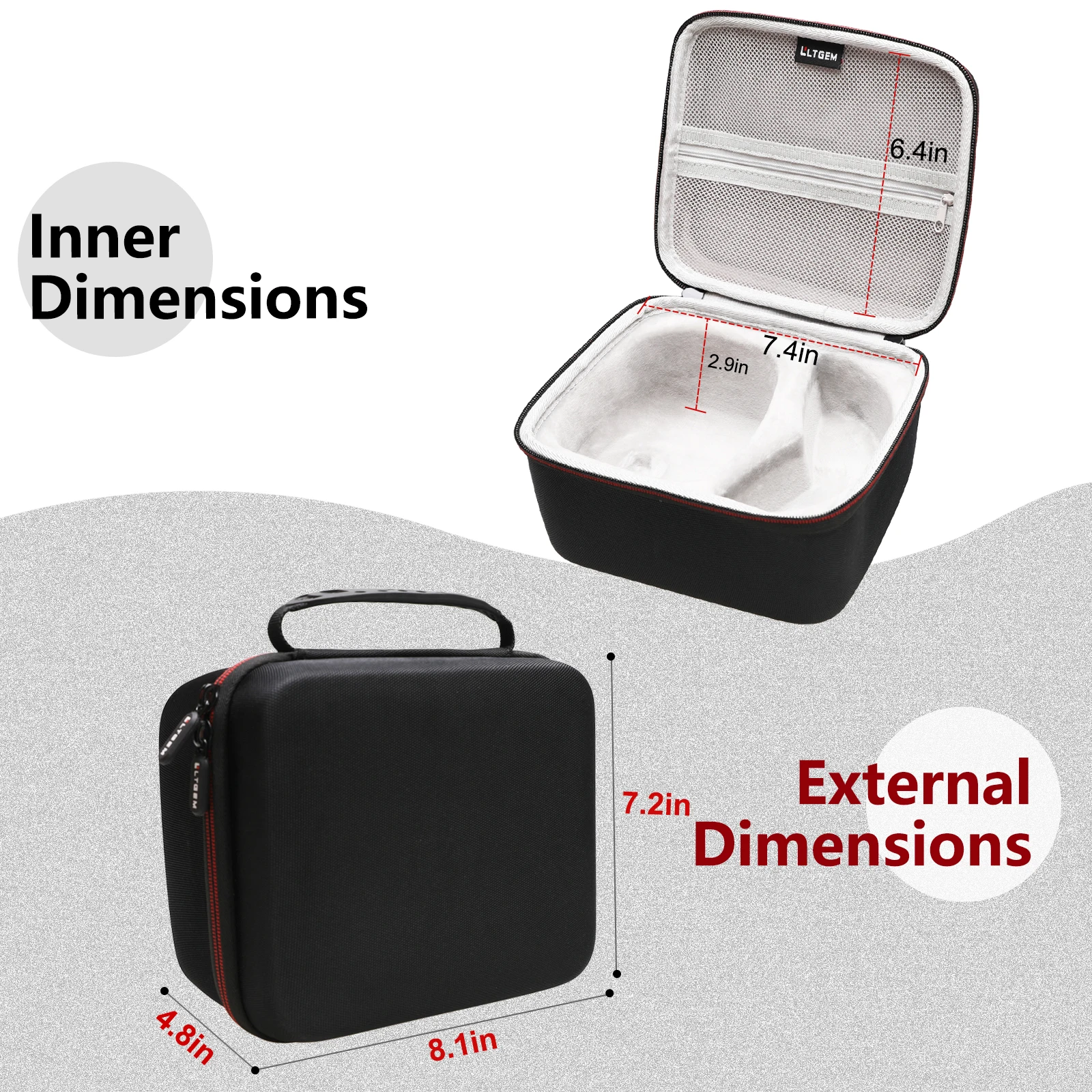 Black EVA Carry Case for JBL Boombox 3 4 Black EVA Carry Case for JBL Boombox 3 - Image 4