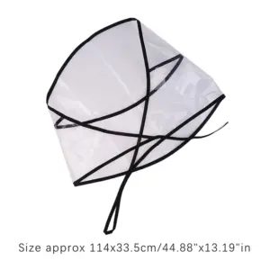 Clear Unisex Rain Hat with UV Protection 11 S1118250639124517901f0a4701b2f61bX