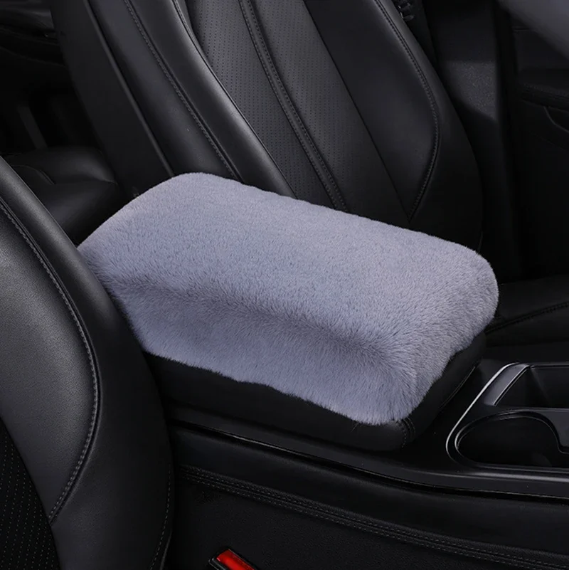 Plush Winter Car Armrest Cover 30x20 cm 8 Plush Winter Car Armrest Cover 30x20 cm - Image 8
