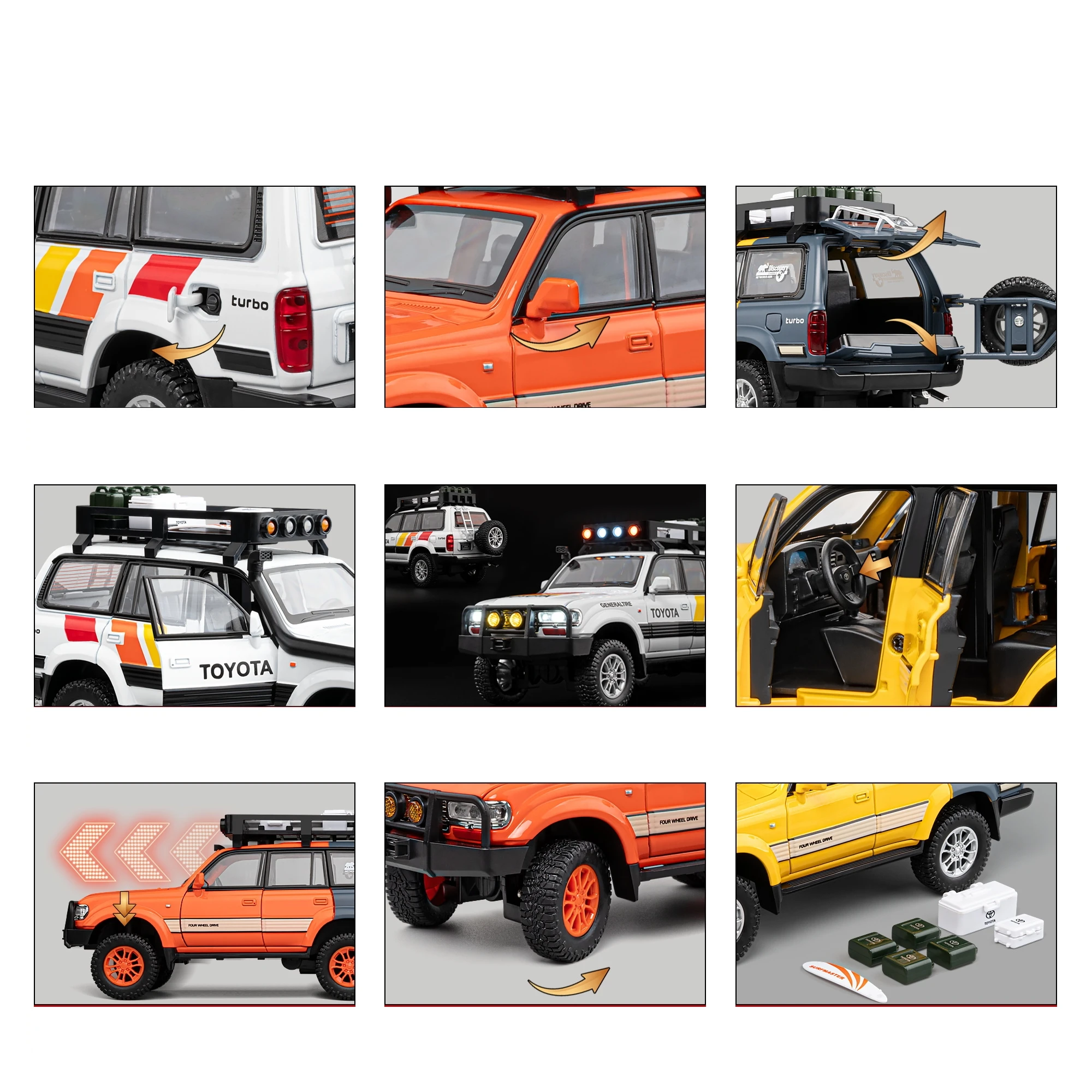 1/24 Toyota Land Cruiser LC80 Model Replica 3 1/24 Toyota Land Cruiser LC80 Model Replica - Image 3