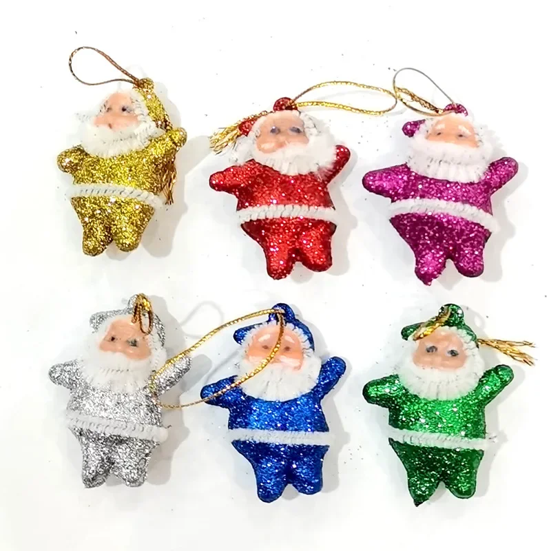Colorful Santa Ornaments Set for Holiday Decor 7 Colorful Santa Ornaments Set for Holiday Decor - Image 7