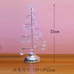 Electroplated Iron Christmas Tree with LED Crystals 17 S11ef8592724941a9943397625b76f46ce