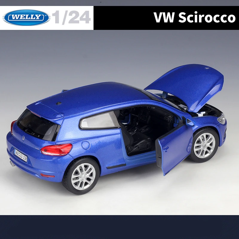 1:24 WELLY Volkswagen Scirocco Diecast Model 6 1:24 WELLY Volkswagen Scirocco Diecast Model - Image 6
