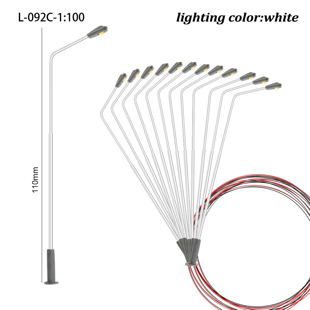 Miniature LED Street Lamps Set for Models 10 Miniature LED Street Lamps Set for Models - Image 10