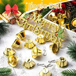 Gold Mini Jingle Bells Collection Pack 9 S124f93ea4cac4541a9168525600f92b0Z