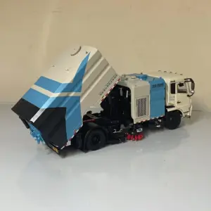 White and Blue Die-Cast Cleaning Sweeper Truck 11 S127c3903a1b64363a891490fd0975fd6c