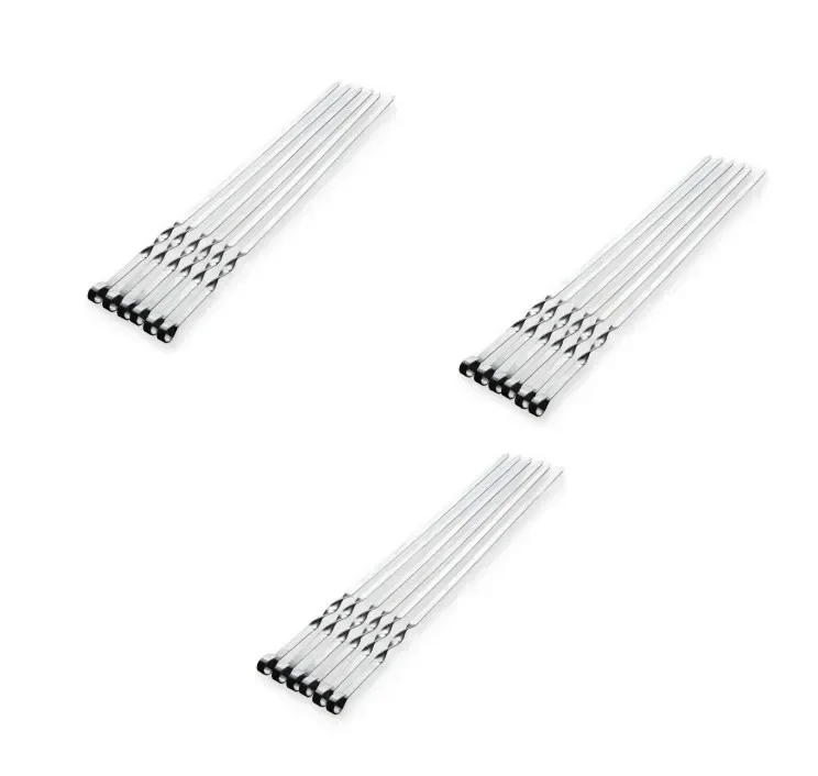 55cm Stainless Steel BBQ Skewer Set for Grilling 8 55cm Stainless Steel BBQ Skewer Set for Grilling - Image 8