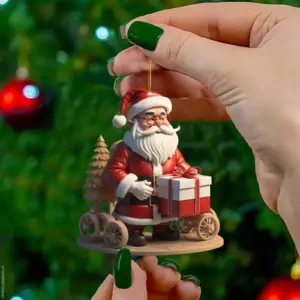 Santa Claus Christmas Ornament 8cm Acrylic 32 S1306e2b90cee40f1a4177a1f32e91ee5G