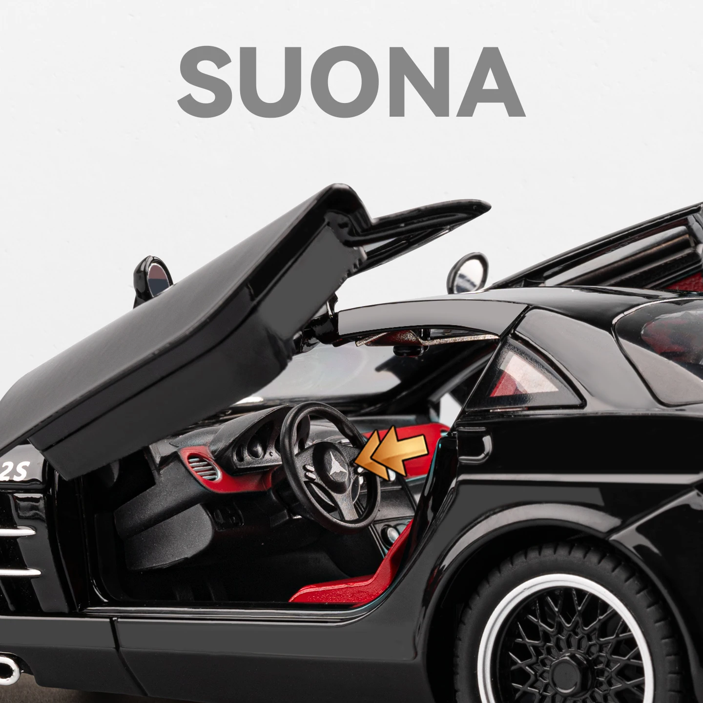 Mercedes-Benz SLR Supercar 1:24 Diecast Model 6 Mercedes-Benz SLR Supercar 1:24 Diecast Model - Image 6