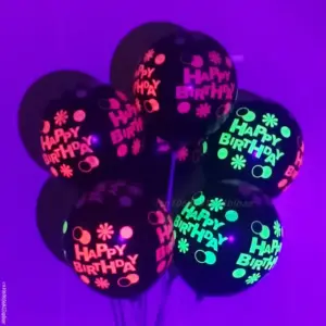 Vibrant Neon Glow Latex Balloons Set of 10 23 S13a0a2b38e5b4c2ba3cde0a23925cf249