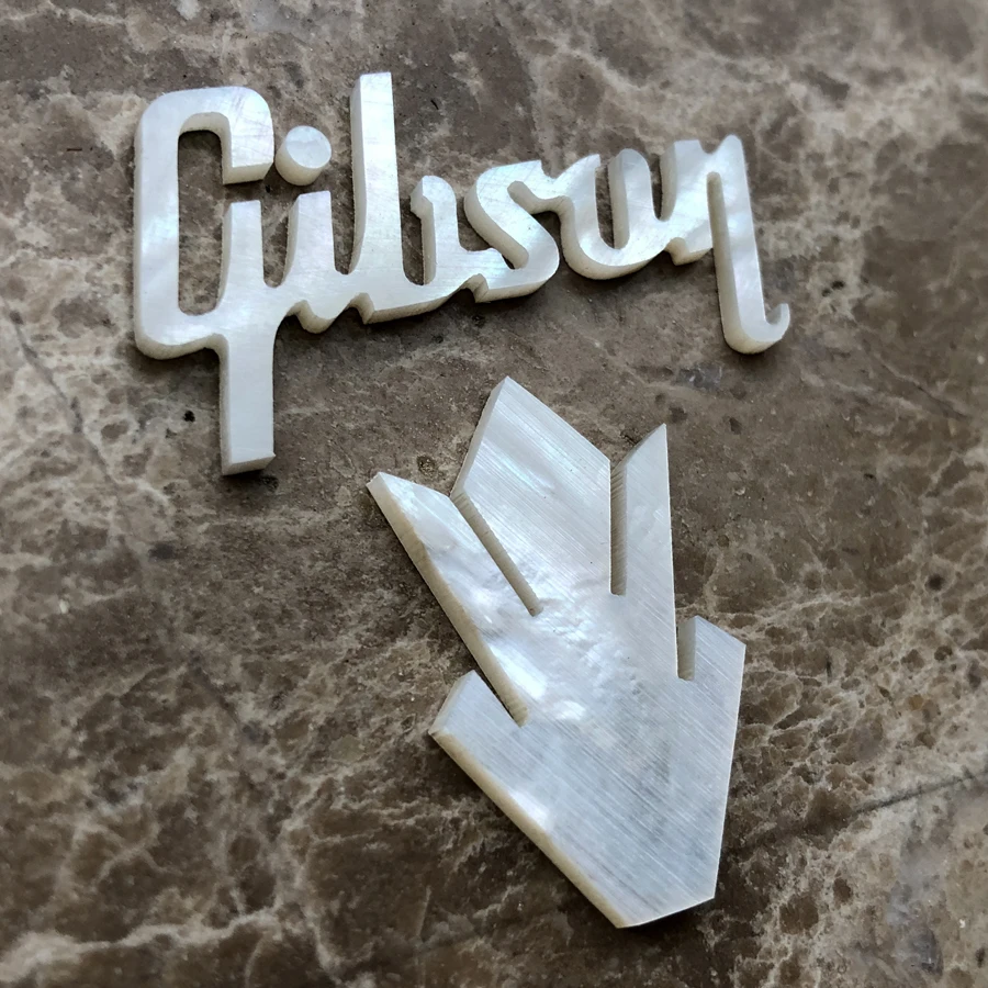 Mother of Pearl Guitar Logo Inlay for Gibson 2 Mother of Pearl Guitar Logo Inlay for Gibson - Image 2