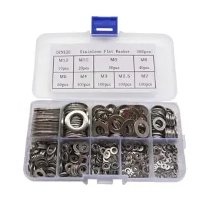 Stainless Steel Washer Set 580 pcs M2-M12 8 S13e98be8afff4a29a65e69c1f58f4b70k