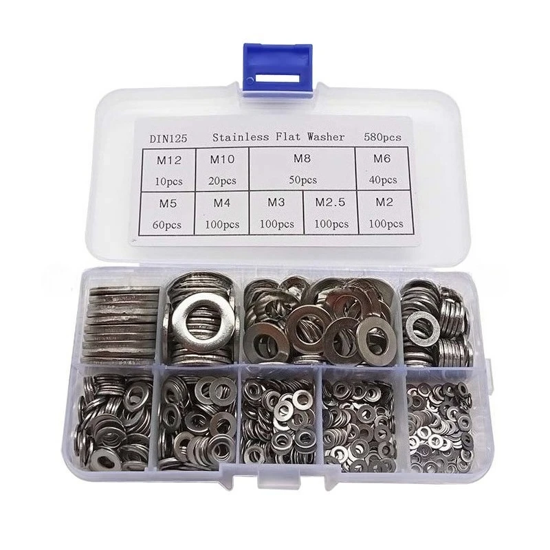 Stainless Steel Washer Set 580 pcs M2-M12 3 Stainless Steel Washer Set 580 pcs M2-M12 - Image 3