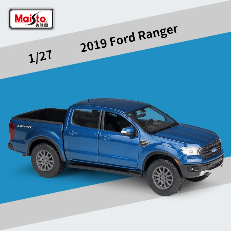 Ford Ranger 2019 Diecast Model in Blue 1:27 Scale 3 Ford Ranger 2019 Diecast Model in Blue 1:27 Scale - Image 3