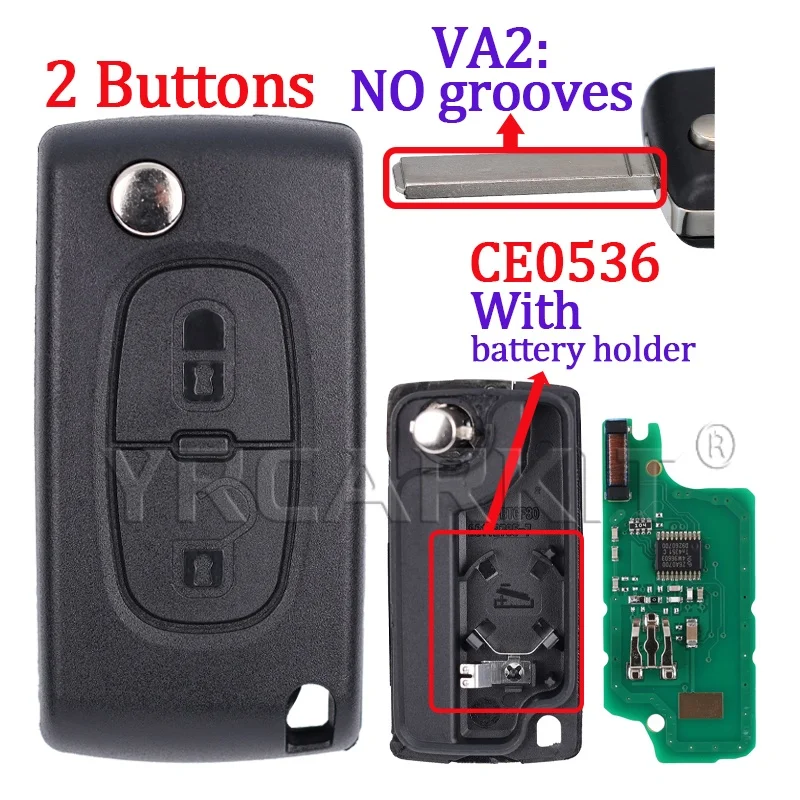 Peugeot Citroen Key Remote Fob 433.9MHz 7 Peugeot Citroen Key Remote Fob 433.9MHz - Image 7
