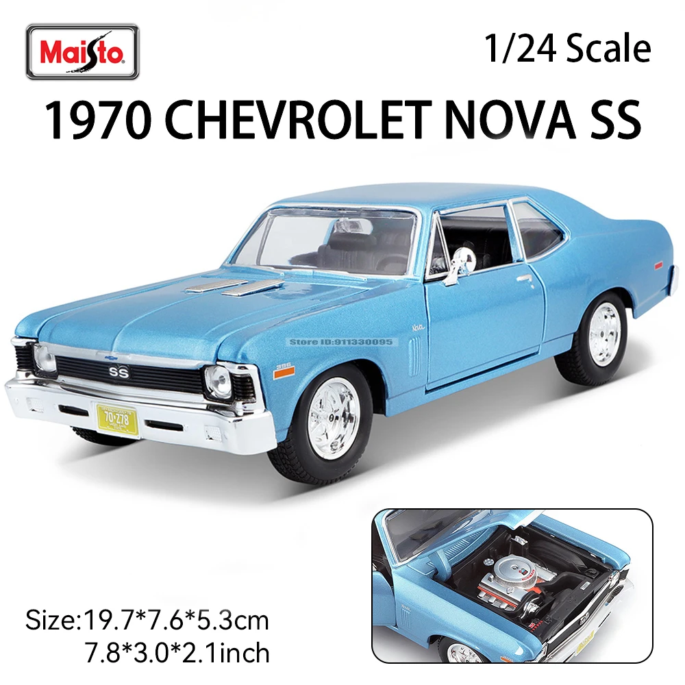 1970 Chevrolet NOVA SS 1:24 Die-Cast Model 8 1970 Chevrolet NOVA SS 1:24 Die-Cast Model - Image 8