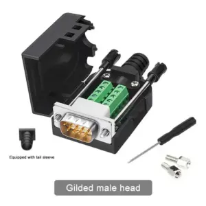 DB9 Serial Connector Assembly with Gold Ports 18 S1671db55f3184f2ebc2172648df728f3P