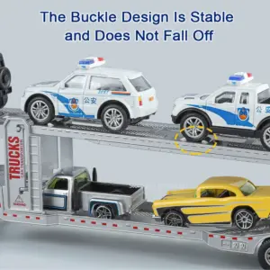 Red 1:48 Scale Transport Truck Model 12 S16d64efb29dc4dc6970167f0cfa67922m