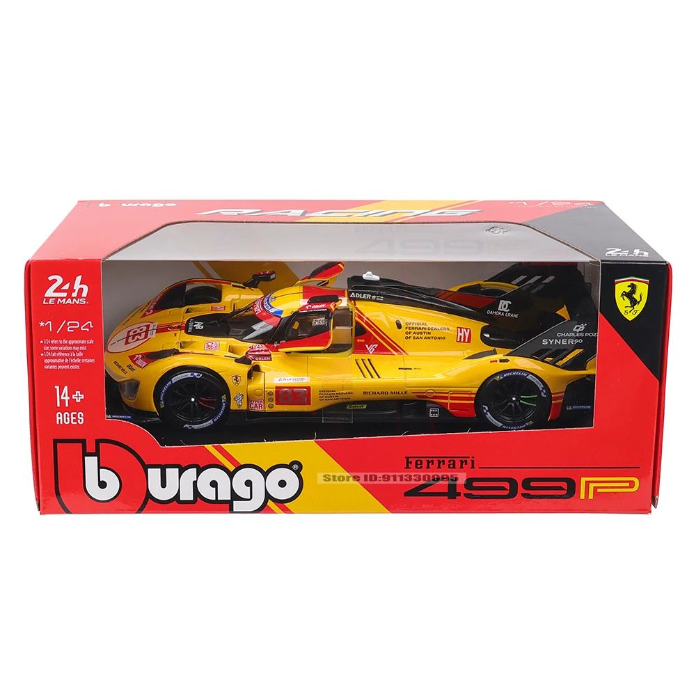 Ferrari 499P 1:24 Diecast Model Racing Car 6 Ferrari 499P 1:24 Diecast Model Racing Car - Image 6