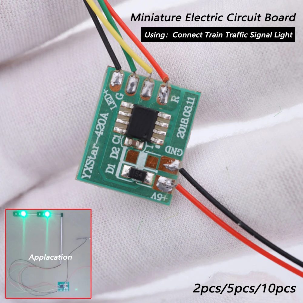 Miniature Traffic Signal Circuit Board for Model Trains 1 Miniature Traffic Signal Circuit Board for Model Trains