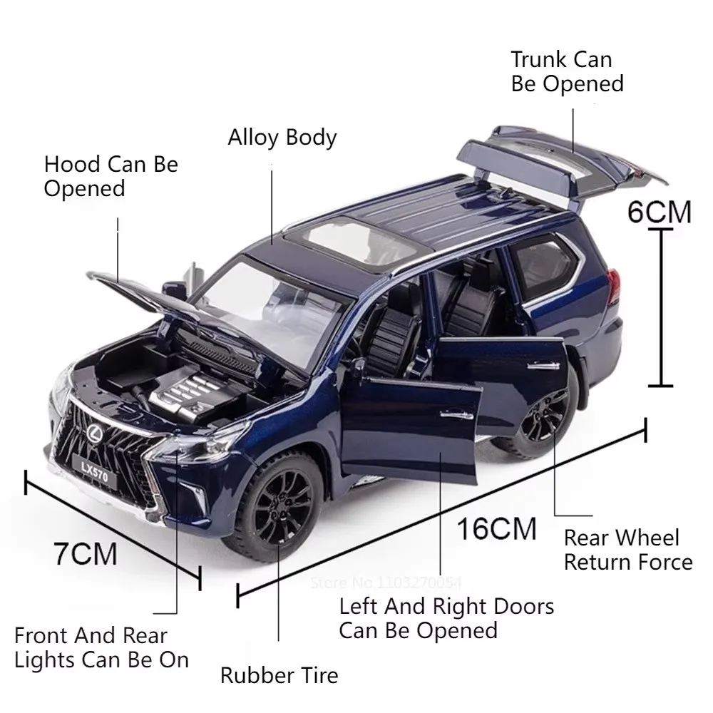 Lexus LX570 1:32 Scale Diecast Model 2 Lexus LX570 1:32 Scale Diecast Model - Image 2