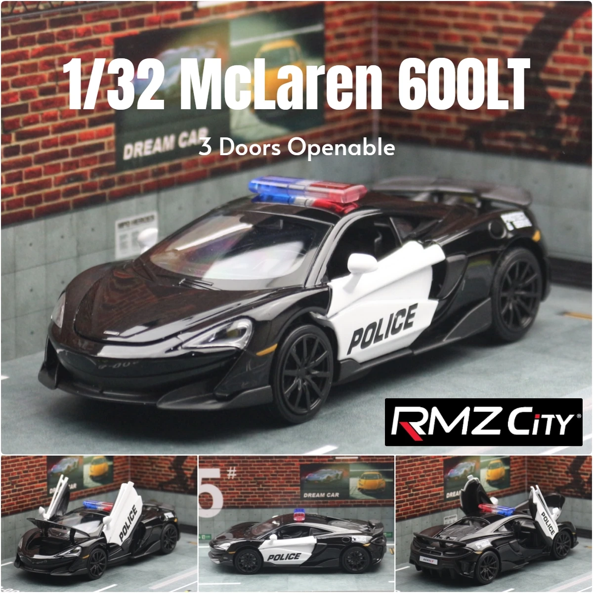 McLaren 600LT Diecast Model 1/32 Scale Orange 10 McLaren 600LT Diecast Model 1/32 Scale Orange - Image 10