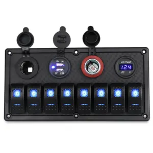 Waterproof Marine Switch Panel with Volt Meter 19 S17eef61b043e49adaa11483095d4aeffN
