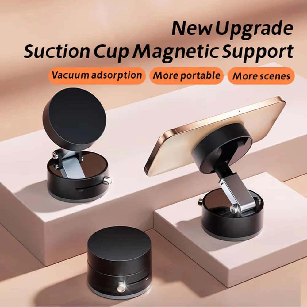 Magnetic Car Phone Holder Support 124mm Black 2 Magnetic Car Phone Holder Support 124mm Black - Image 2