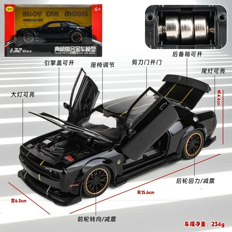 1:32 Dodge Hellcat Scale Model Car 4 1:32 Dodge Hellcat Scale Model Car - Image 4