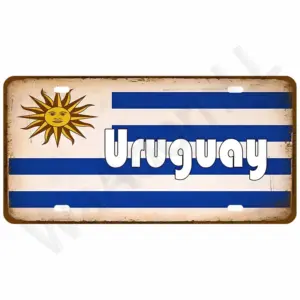 Retro Metal Sign Wall Art 15 x 30 cm 60 S1998bc8c292745dba9dd212613dda845W