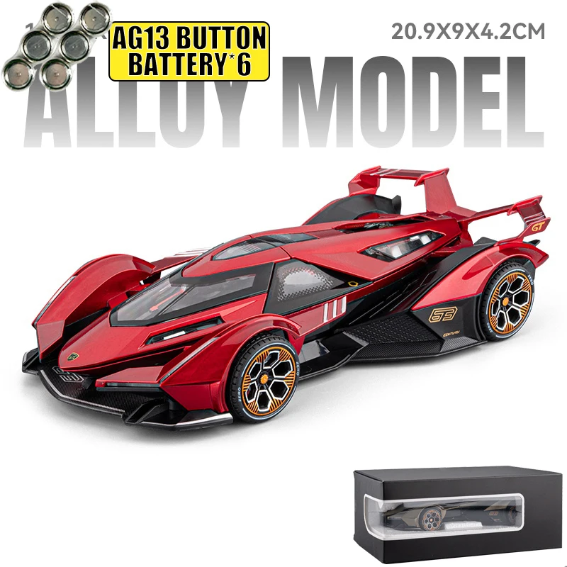 V12 Vision GT 1:24 Diecast Model Car 12 V12 Vision GT 1:24 Diecast Model Car - Image 12