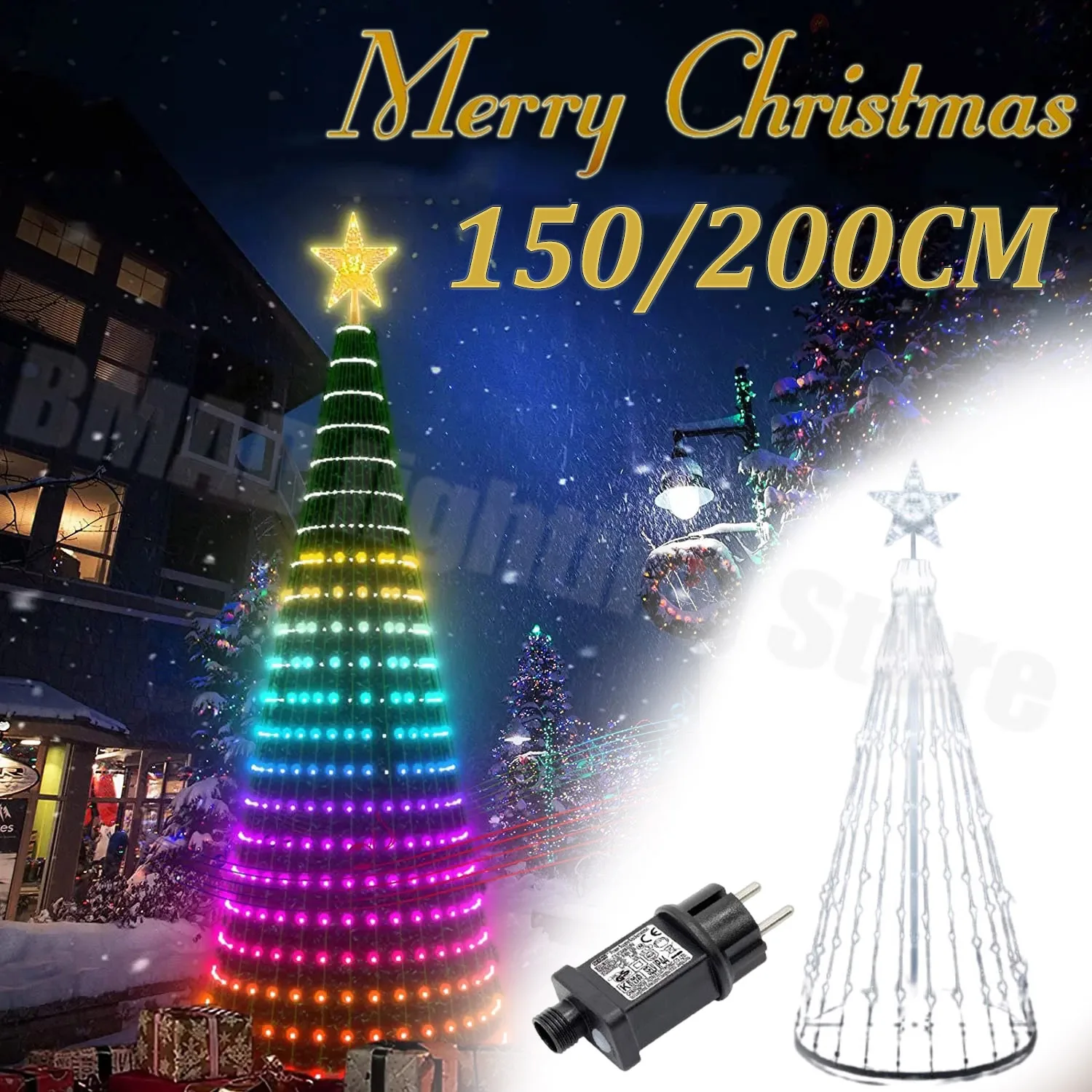 Outdoor LED Christmas Tree Lightshow (150cm & 200cm) 2 Outdoor LED Christmas Tree Lightshow (150cm & 200cm) - Image 2